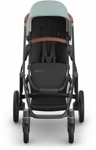 UPPAbaby Vista V3 Stroller - Kenzi - Mystic Aqua | Carbon Frame | Saddle Leather