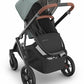 UPPAbaby Vista V3 Stroller - Kenzi - Mystic Aqua | Carbon Frame | Saddle Leather