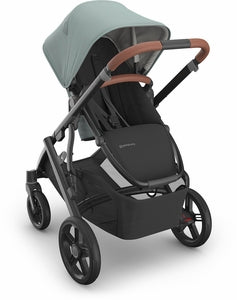 UPPAbaby Vista V3 Stroller - Kenzi - Mystic Aqua | Carbon Frame | Saddle Leather