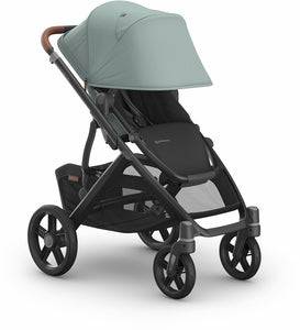 UPPAbaby Vista V3 Stroller - Kenzi - Mystic Aqua | Carbon Frame | Saddle Leather