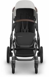 UPPAbaby Vista V3 Stroller - Savannah - Pearl Gray Jacquard | Carbon Frame | Chestnut Leather