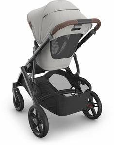 UPPAbaby Vista V3 Stroller - Savannah - Pearl Gray Jacquard | Carbon Frame | Chestnut Leather