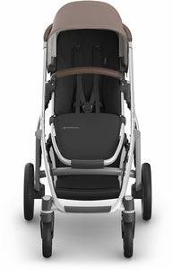 UPPAbaby Vista V3 Stroller - Theo - Dark Taupe | Silver Frame | Chestnut Leather