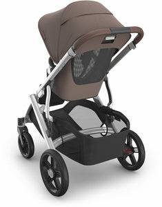 UPPAbaby Vista V3 Stroller - Theo - Dark Taupe | Silver Frame | Chestnut Leather