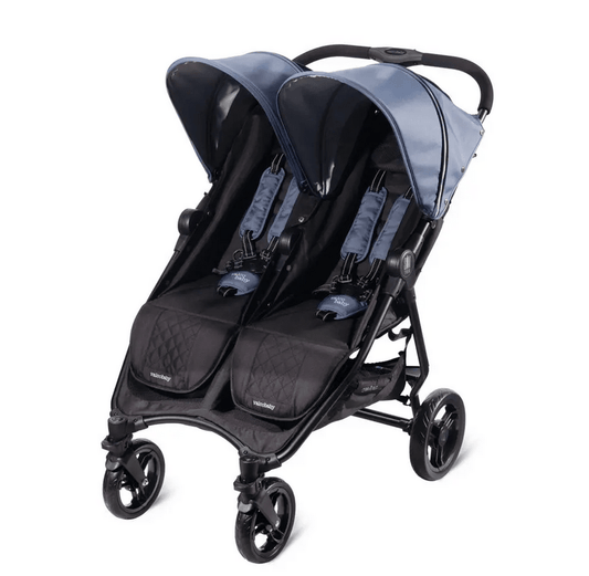 Valco Baby Slim Twin Double Stroller - Glacier - Traveling Tikes 