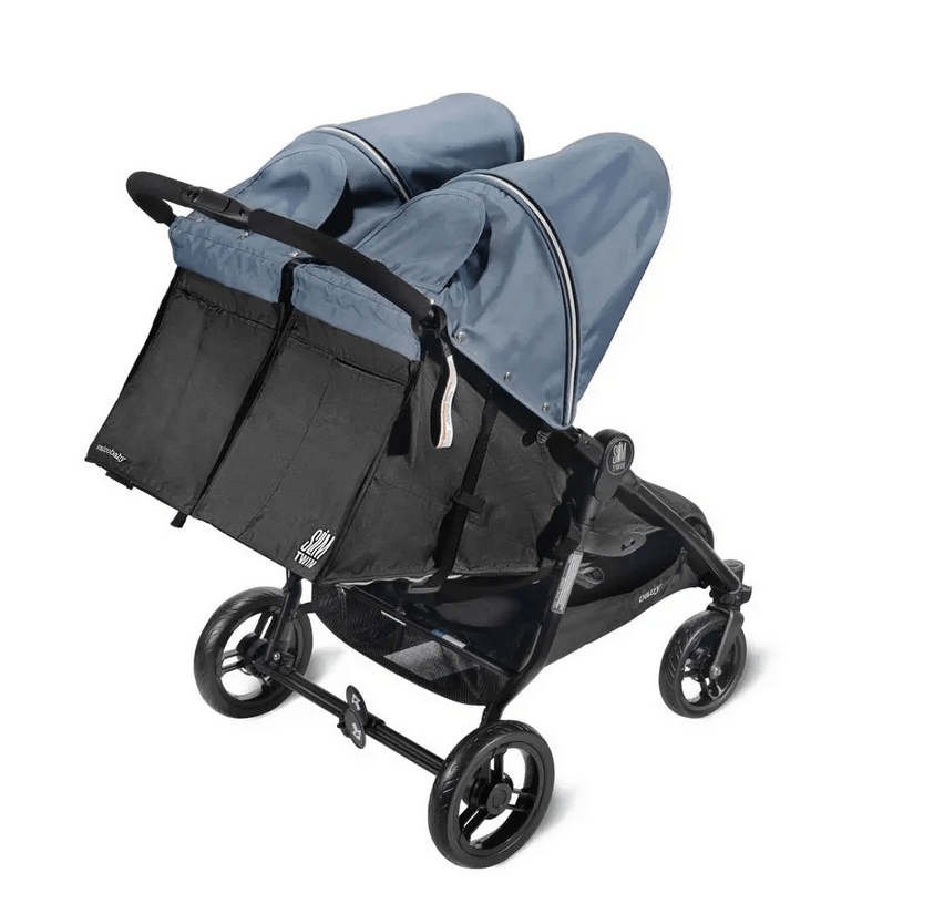 Valco Baby Slim Twin Double Stroller - Glacier - Traveling Tikes 