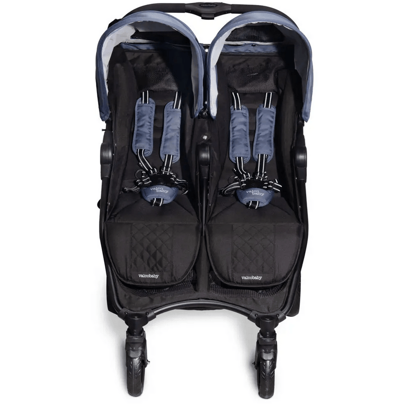 Valco Baby Slim Twin Double Stroller - Glacier - Traveling Tikes 