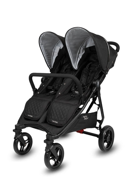Valco Baby Slim Twin Double Stroller - Licorice Black N0127