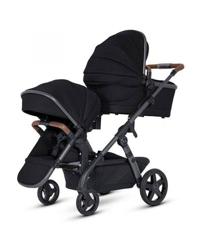 Silver Cross Wave 3 Complete Single-to-Double Stroller - Licorice