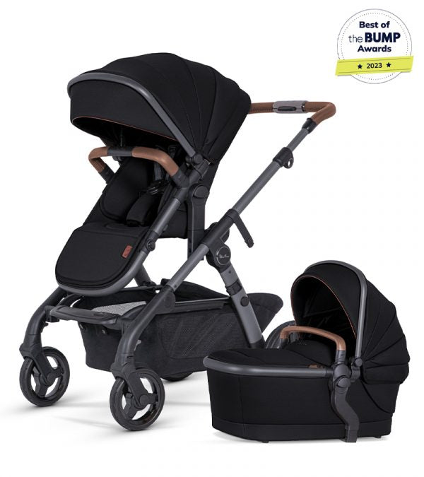 Silver Cross Wave 3 Complete Single-to-Double Stroller - Licorice