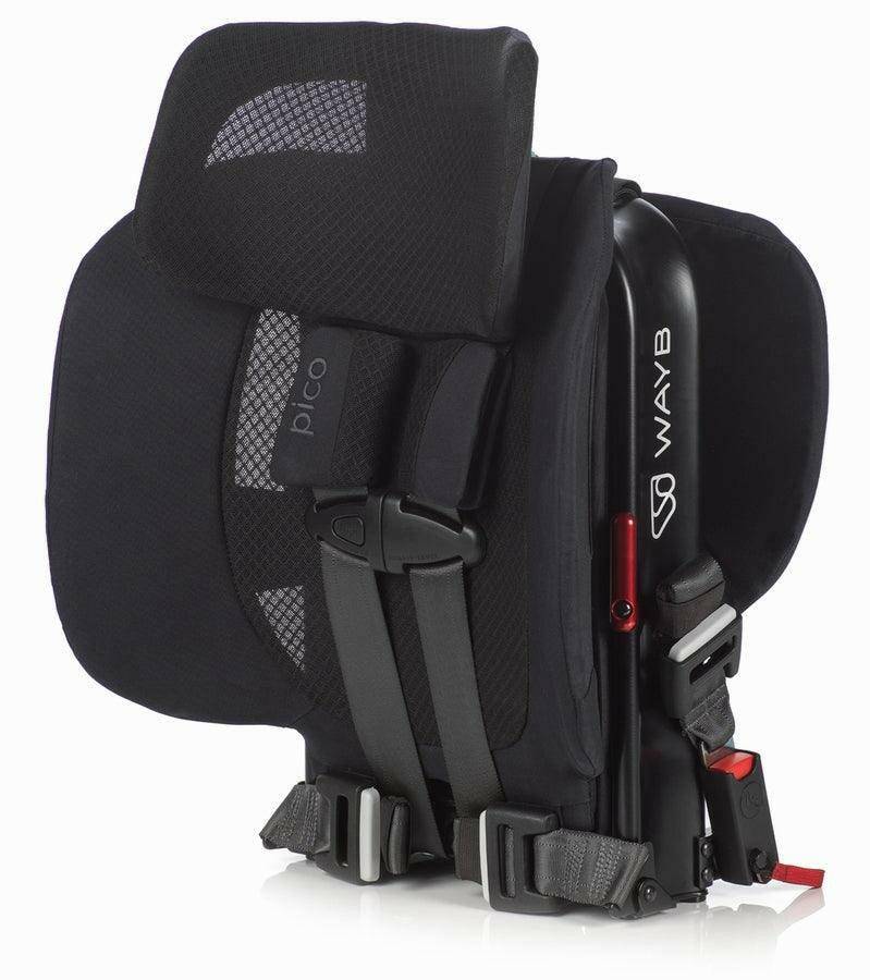 WAYB Pico Portable Car Seat + Carry Bag Bundle - Jet - Traveling Tikes 