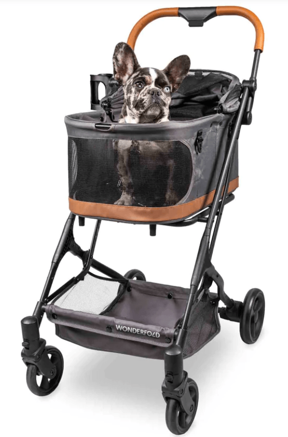 Wonderfold Folding P2 Pet Stroller - Graphite Grey - Traveling Tikes 