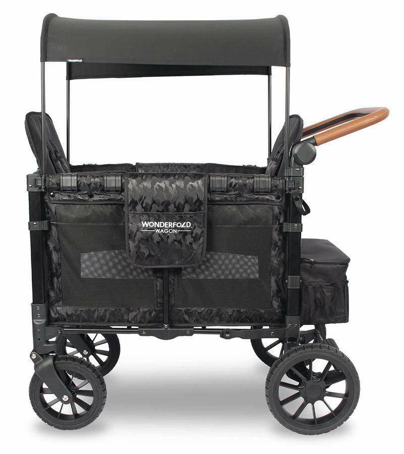 Wonderfold W2 Luxe (W2S 2.0) Multifunctional Double (2 seater) Stroller Wagon - Elite Black Camo - Traveling Tikes 