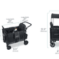 Wonderfold W4 Elite Stroller Wagon - Volcanic Black - Traveling Tikes 