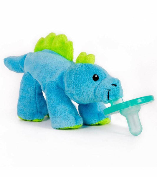 Wubbanub Pacifier-Blue Dino - Traveling Tikes 