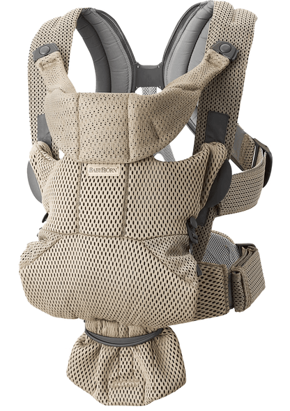 Baby Bjorn Baby Carrier Free 3D Mesh - Gray Beige - Traveling Tikes 