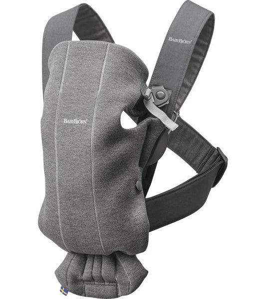Baby Bjorn Baby Carrier Mini 3D Jersey- Dark Grey - Traveling Tikes 