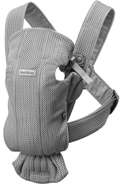 Baby Bjorn Baby Carrier Mini 3D Mesh- Silver Gray - Traveling Tikes 