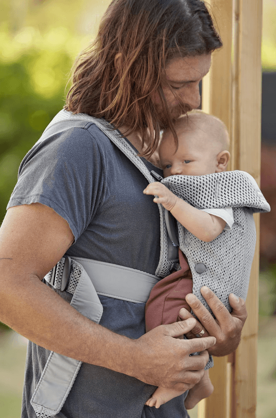 Baby Bjorn Baby Carrier Mini 3D Mesh- Silver Gray - Traveling Tikes 