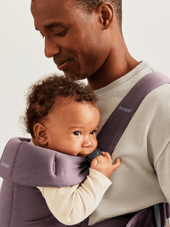 Baby Bjorn Baby Carrier Mini Cotton - Purple – Traveling Tikes