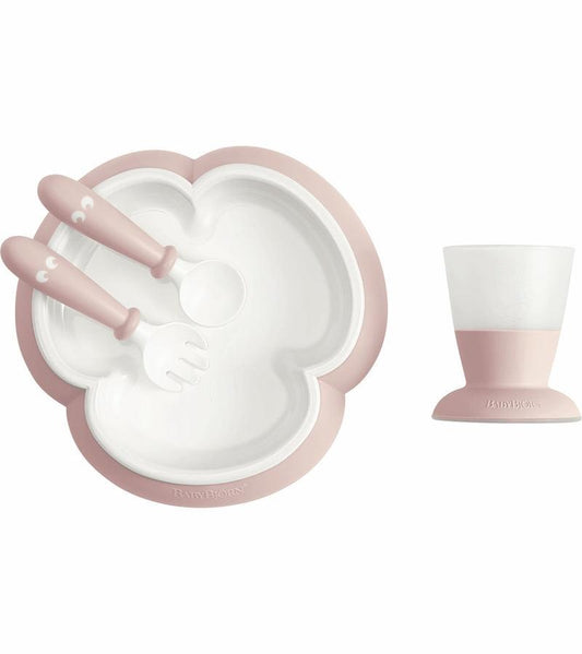 Baby Bjorn Baby Feeding Set - Powder Pink - Traveling Tikes 
