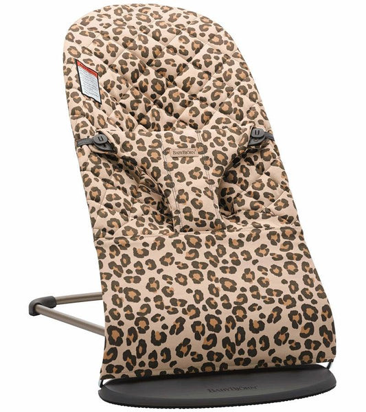 Baby Bjorn Bouncer Bliss, Quilted Cotton - Beige Leopard - Traveling Tikes 