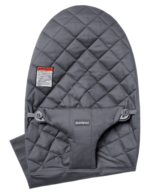 Baby Bjorn Fabric Seat Classic Quilted Cotton - Anthracite - Traveling Tikes 