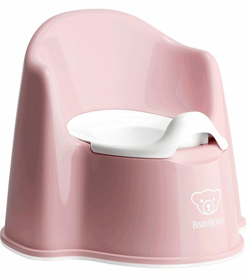 Baby Bjorn Potty Chair - Powder Pink/White - Traveling Tikes 