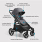 Baby Jogger City Select 2 Single Stroller - Peacoat Blue - Traveling Tikes 