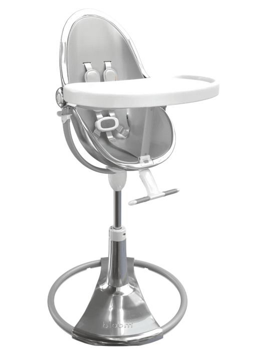 Bloom Fresco Silver Base High Chair-Lunar Silver - Traveling Tikes 