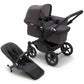Bugaboo Donkey 5 Mineral Mono Complete Stroller - Black / Washed Black - Traveling Tikes 