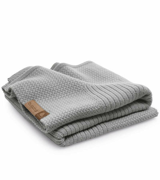 Bugaboo Soft Wool Blanket - Light Grey Melange - Traveling Tikes 