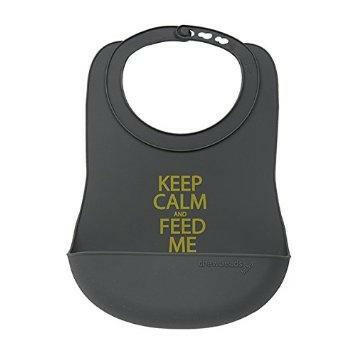 Chewbeads 100% Silicone Bib with Crumb Catcher (2 pk) - Foodie (Boys) - Traveling Tikes 
