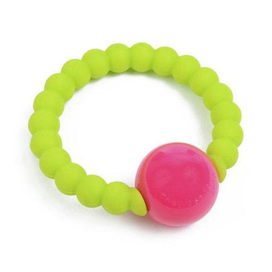 Chewbeads Baby Mercer Rattle - Chartreuse - Traveling Tikes 