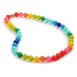 Chewbeads Christopher Teething Necklace - Rainbow - Traveling Tikes 