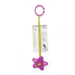 Chewbeads Teether & Tether - Chartreuse/Pink - Traveling Tikes 