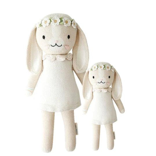 CUDDLE + KIND + Hannah the Bunny 13" (ivory) - Traveling Tikes 