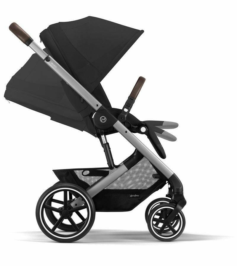 Cybex Balios S Lux 2 Stroller - Silver Frame / Moon Black - Traveling Tikes 