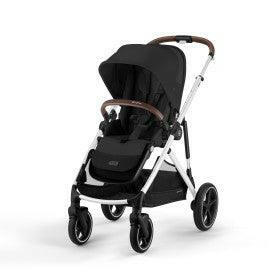 Cybex Gazelle S 2 Stroller – Silver Frame with Moon Black Seat - Traveling Tikes 