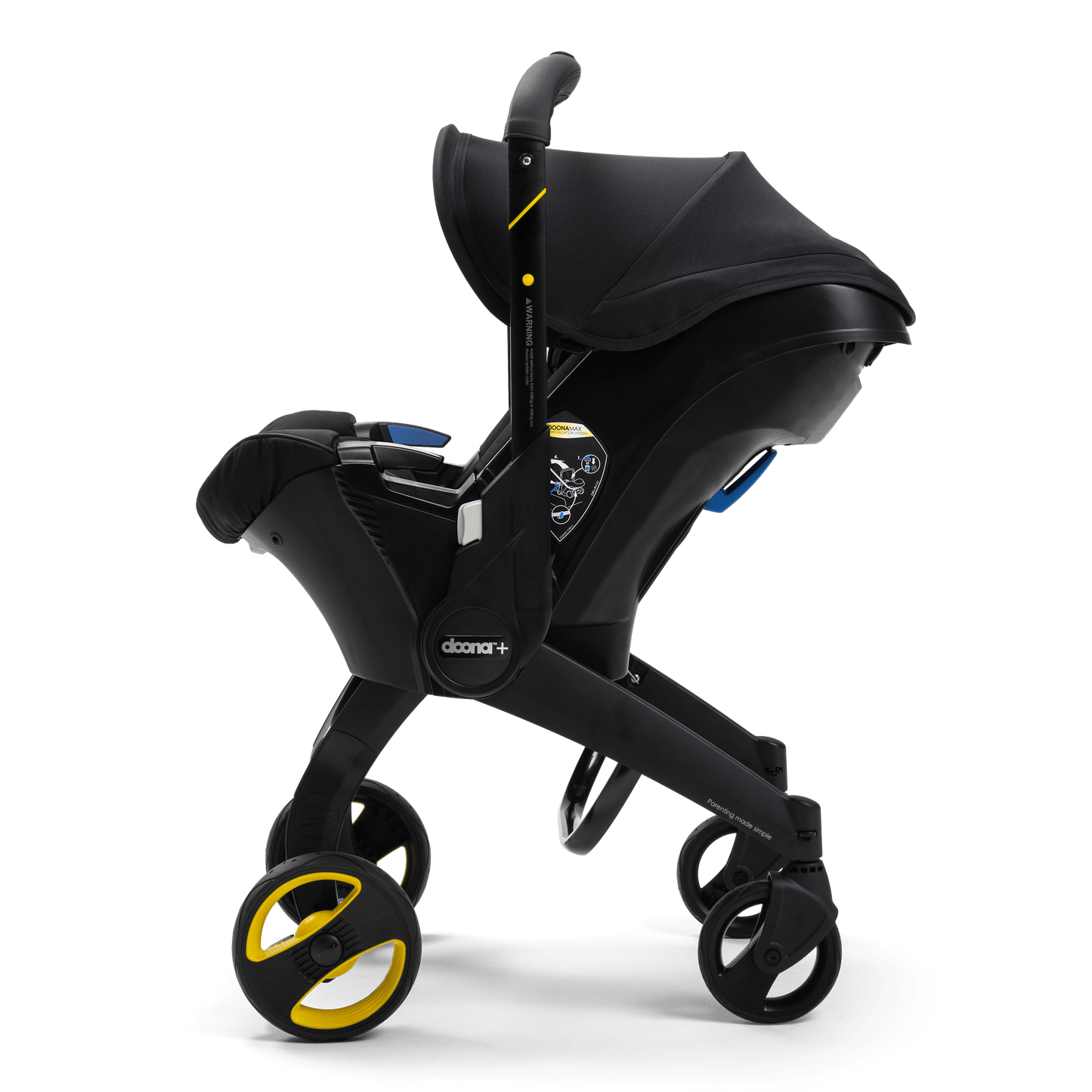 Doona+ Infant Car Seat & Stroller - Midnight - Traveling Tikes 