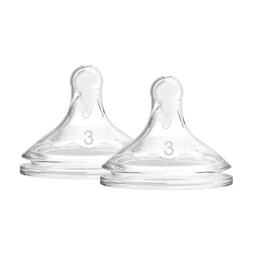 Dr. Brown’s Options+ Wide-Neck Baby Bottle Nipple Level 3 (6m+ Med Flow) - Traveling Tikes 