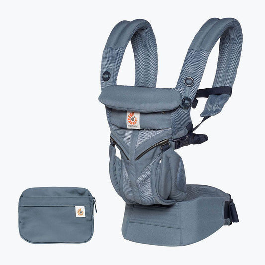 ErgoBaby 4 Position 360 Cool Air Carrier-Oxford Blue - Traveling Tikes 