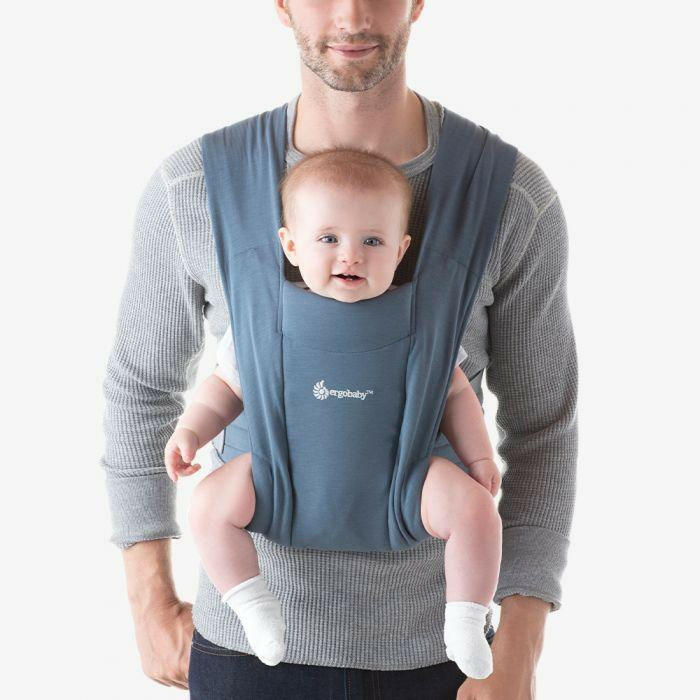 Ergobaby Embrace Cozy Newborn Carrier Oxford Blue - Traveling Tikes 
