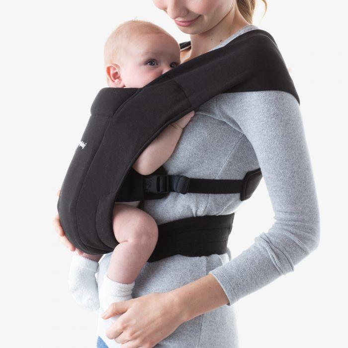 Ergobaby Embrace Cozy Newborn Carrier Pure Black - Traveling Tikes 