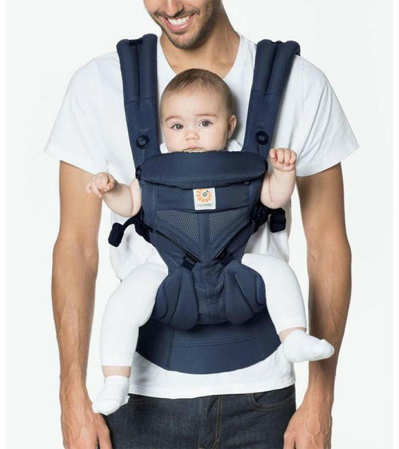 Ergobaby Omni Cool Air Mesh 360 Carrier - Midnight/Blue - Traveling Tikes 