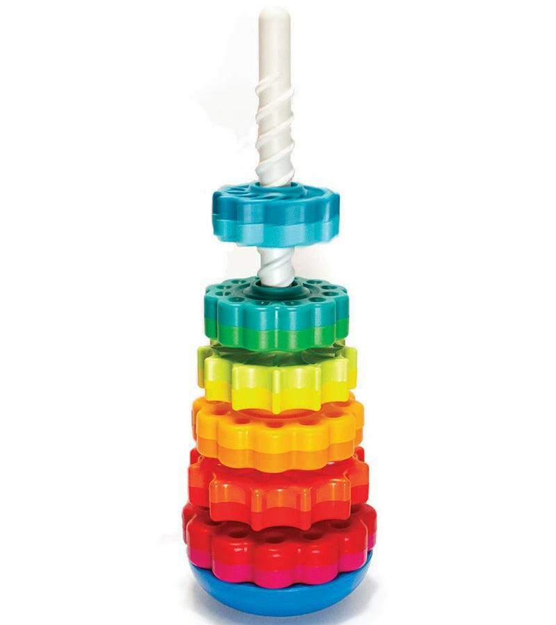 Fat Brain Toys SpinAgain Stacker - Traveling Tikes 