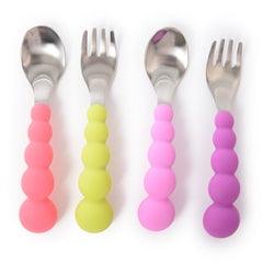 Chewbeads Silicone and Stainless Flatwear Set - Traveling Tikes 
