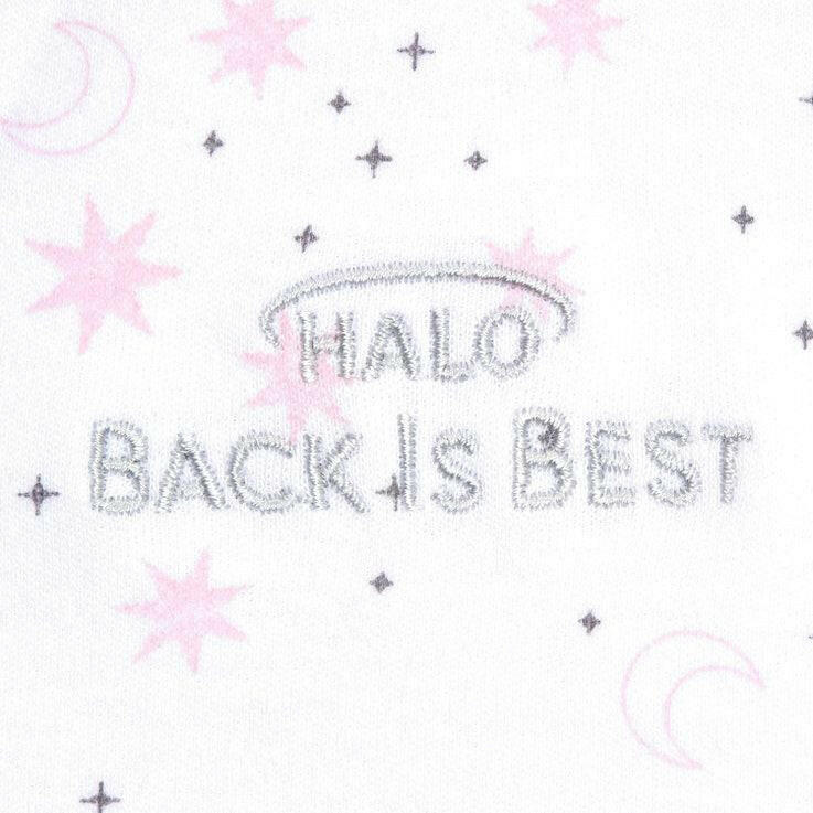 HALO SleepSack Swaddle Platinum - Moons Pink (Newborn) - Traveling Tikes 