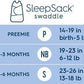 HALO SleepSack Swaddle Platinum - Stardust (Newborn) - Traveling Tikes 