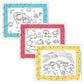 JL Childress Healthy Habits Disposable ColorMe Placemats, 24 Pack - Traveling Tikes 